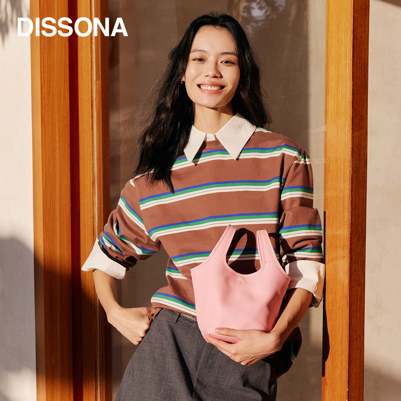 【董洁同款】迪桑娜女包都市彩虹菜篮子包水桶包手提单肩包斜挎包,箱包皮具/热销女包/男包,水桶包,淘宝优惠券,粉丝福利购,淘宝优惠卷