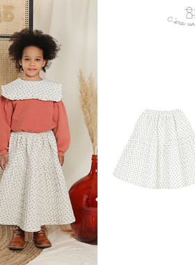 现货 C'era Una Volta 秋冬童装新款 碎花半裙