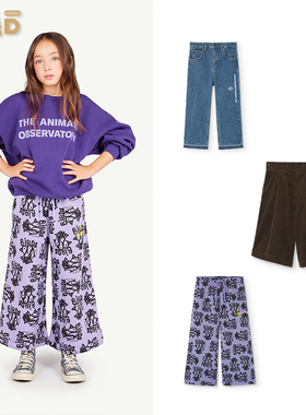 现货THE ANIMALS OBSERVATORY 秋冬儿童装牛仔裤五分裤休闲裤