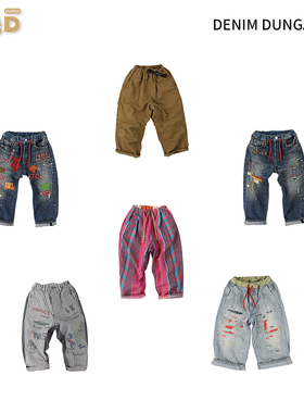 现货 DENIM DUNGAREE 春夏新款儿童装休闲裤牛仔裤