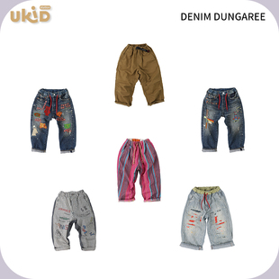 现货 DENIM DUNGAREE 春夏新款儿童装休闲裤牛仔裤