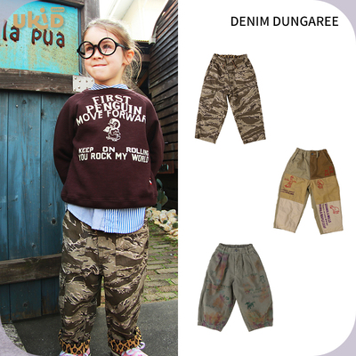 现货 DENIM DUNGAREE 2025aw 秋冬新款儿童装休闲裤
