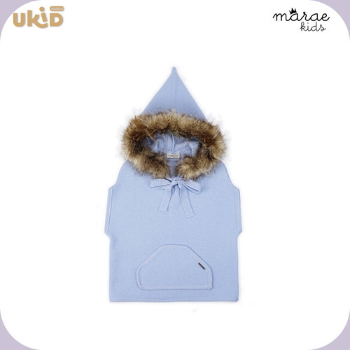 现货 MARAE 23AW秋冬新款  儿童蓝色斗篷