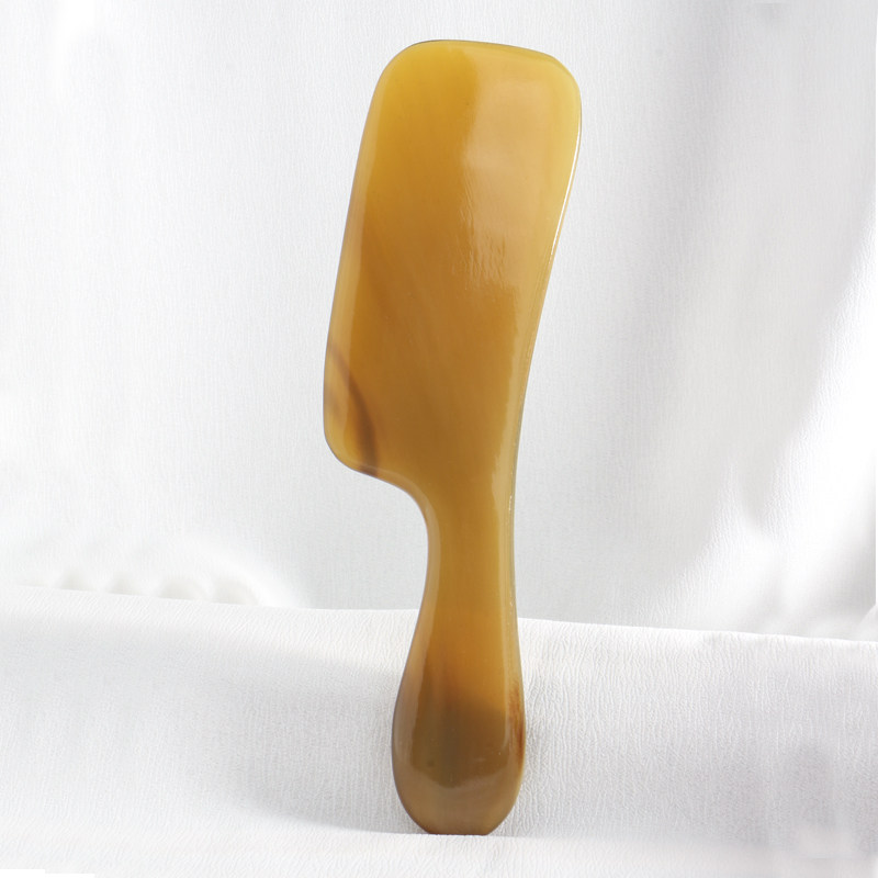 牛角刮板肩颈背部腿部四肢美容院通用好抓握大号刮刀厚实长19.5CM