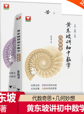 浙大优学精装四色印刷黄东坡讲初中数学几何妙想+代数奇思七八九年级中考浙大优学新思维方法大视野数学之美解题模板必刷题专项书