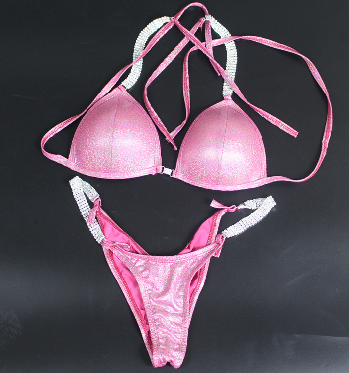 健身比基尼小姐比赛赛服比基尼形体表演服  健美聚拢罩杯b03