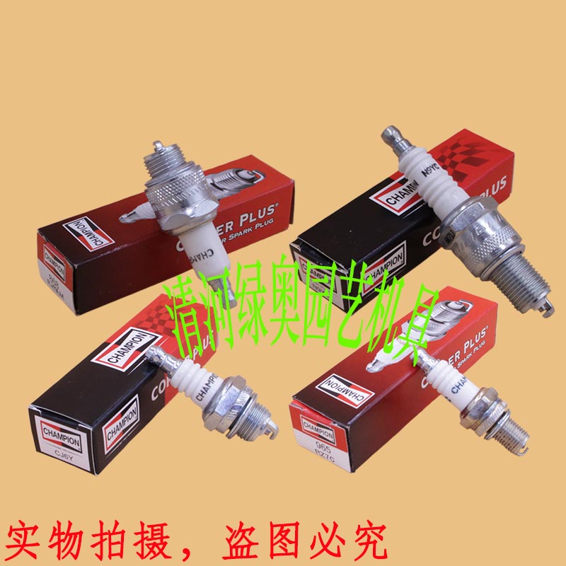 美国冠军火花塞RZ7C/N9YC/RJ19LM/CJ6Y两/四冲程水泵绿篱机割灌机