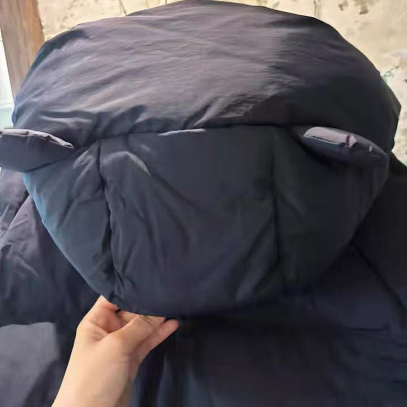 剪标款400克左右加厚长款小熊耳朵羽绒服女过膝保暖防寒外套潮