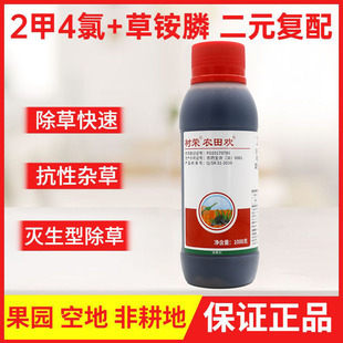 树荣农田欢2甲4氯钠草铵膦草铵磷草胺磷果园牛筋草小飞蓬除草剂