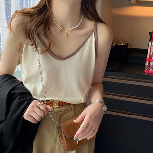打底背心遮副乳白色宽松外穿无袖 冰丝吊带女士内搭2025春夏季 上衣