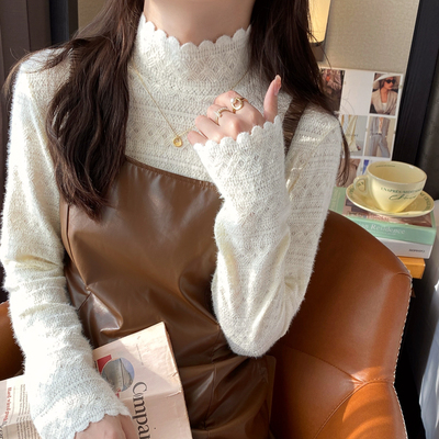 镂空蕾丝内搭小众打底衫