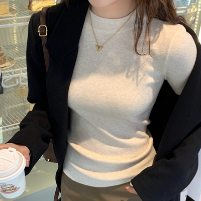 高级感打底衫修身长袖上衣