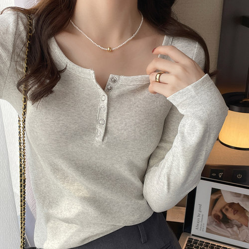 【赠运费险】纽扣T恤百搭