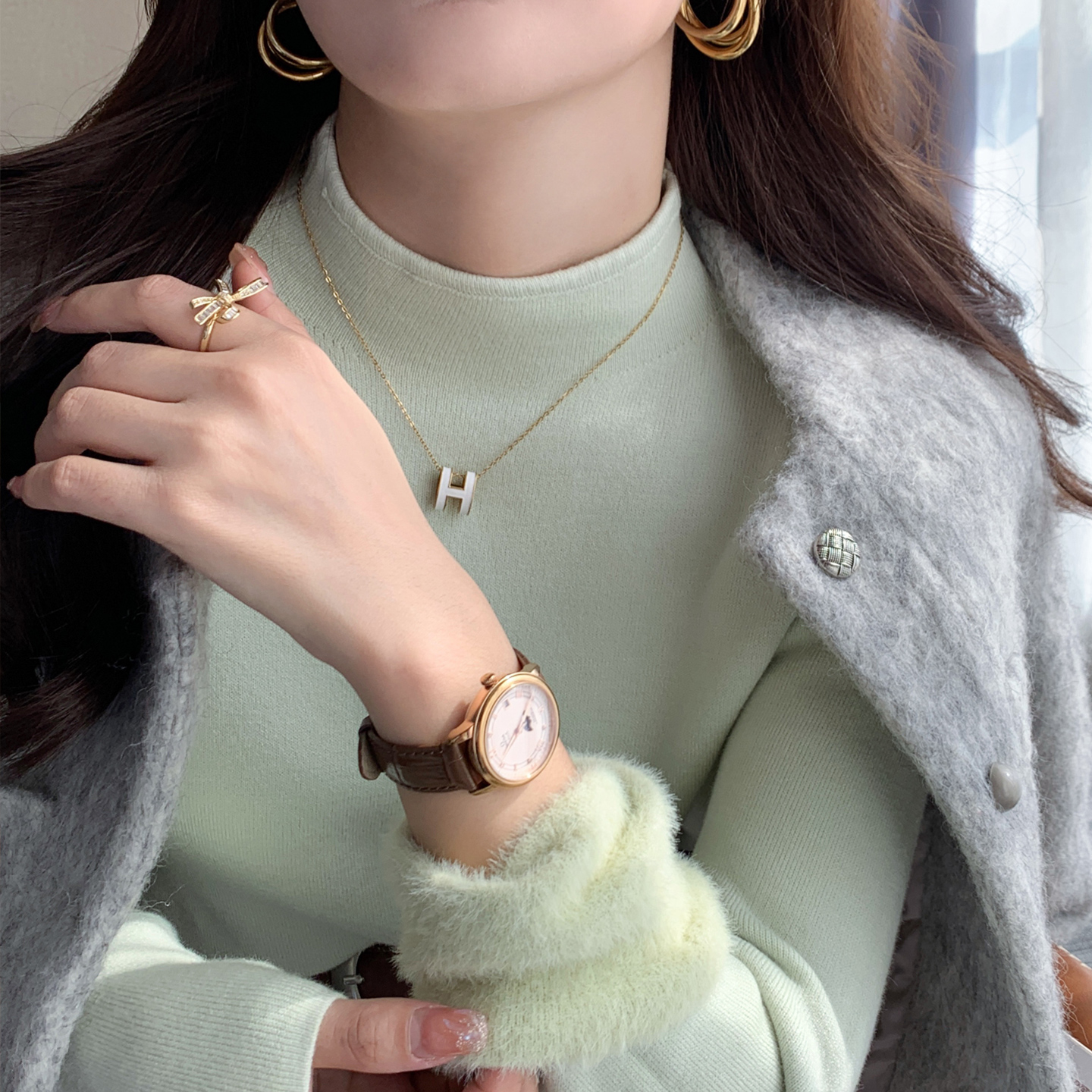 【秋冬加绒加厚打底衫】舒适百搭