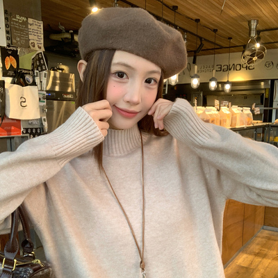 【半高领打底衫】高级感针织衫