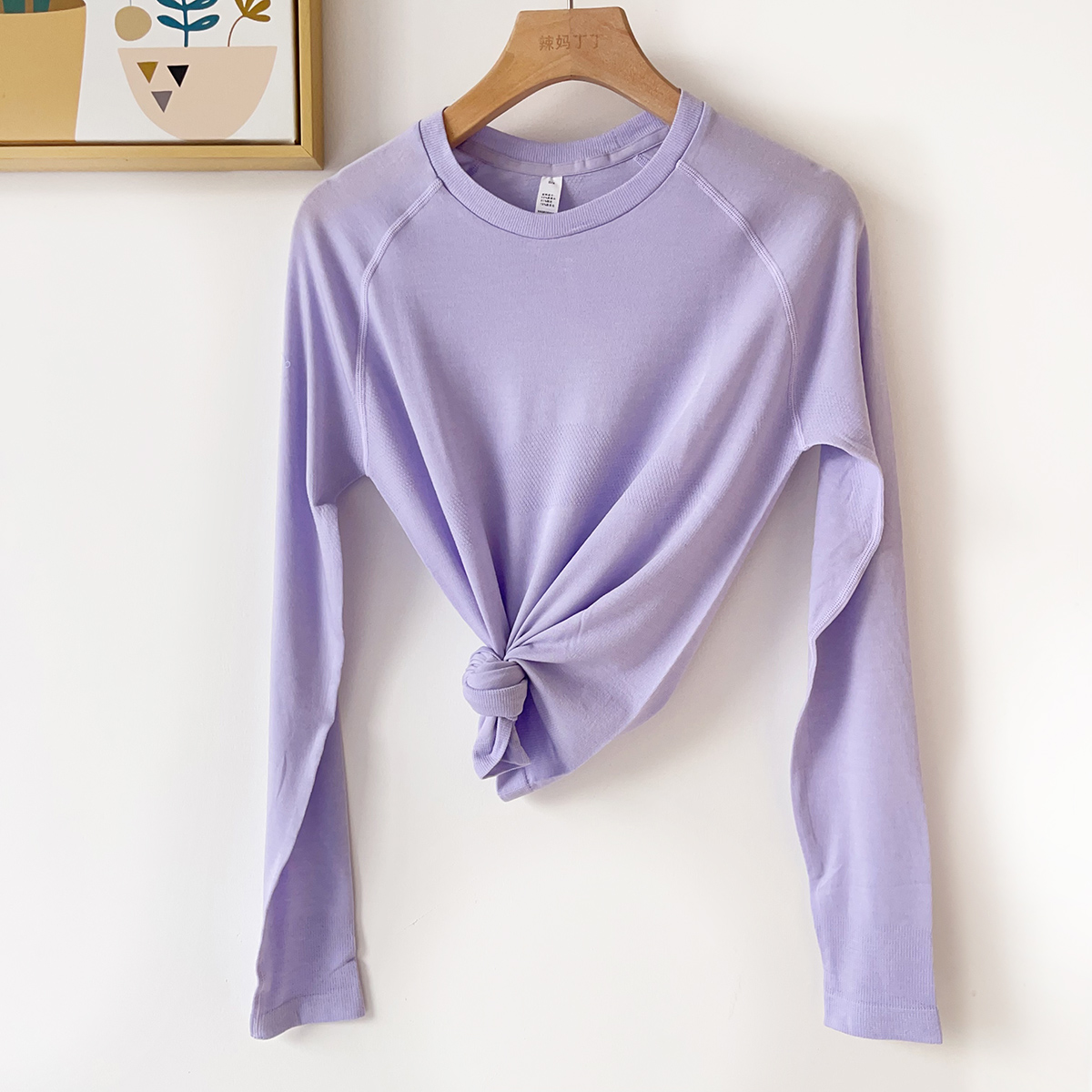 美利奴羊毛一体无缝运动长袖T恤