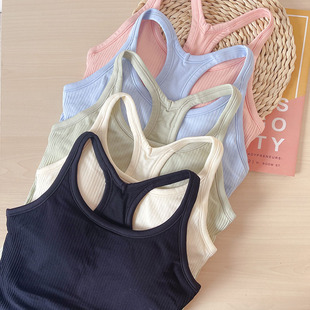 辣妈丁丁 EBB短款带胸垫瑜伽背心 高弹力显瘦速干瑜伽服 运动内衣