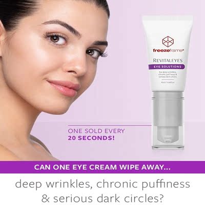 特价/澳洲直邮 FreezeFrame 生物多胜肽眼部赋活精华15ml 熊猫眼