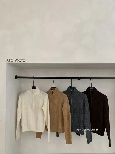 RECI YOCTO正版秋冬新款 气质纯色针织衫女
