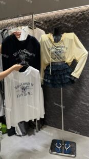 LATTE正版夏季新款 宽松字母连帽薄款长袖T恤女