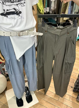 TRUST ME新款 腰部翻边感觉的休闲工装裤