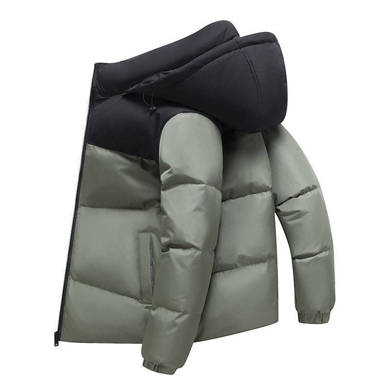 【充绒300g】正品极寒加厚面包服可拆卸帽撞色拼接冬季羽绒服男装,男装,羽绒服,淘宝优惠券,粉丝福利购,淘宝优惠卷