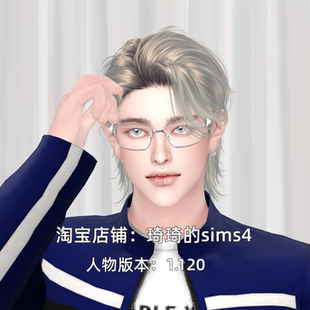 琦琦原创 模拟人生4人物mod|男403| 含8套服装发型sims4捏脸游戏