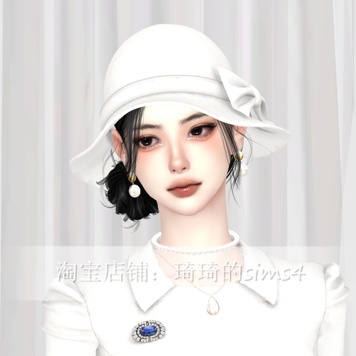 琦琦原创 模拟人生4人物mod|女377|留洋千金白月光|sims4捏脸游戏