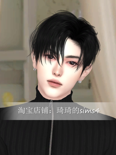 琦琦原创 模拟人生4人物mod|男337| 含8套服装发型sims4捏脸游戏