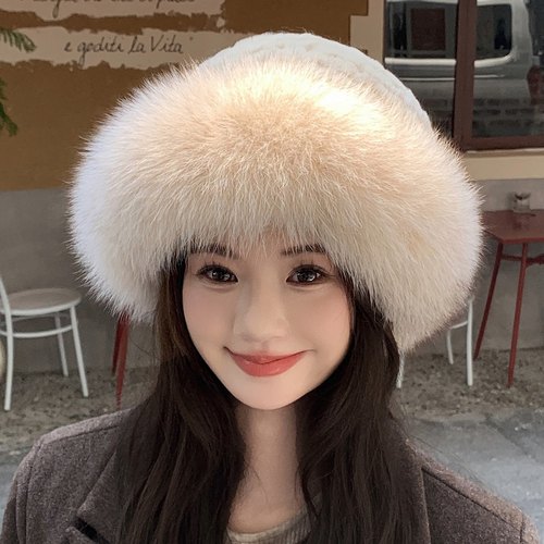 赛雅娜皮草渔夫帽韩版女秋冬