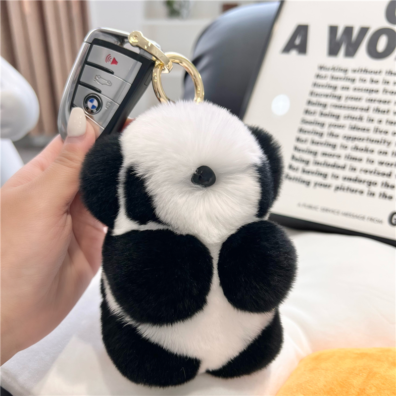 赛雅娜软萌治愈系獭兔毛钥匙扣