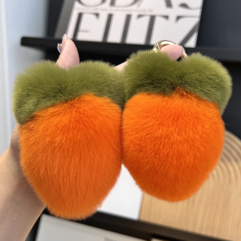 赛雅娜皮草钥匙扣软萌治愈