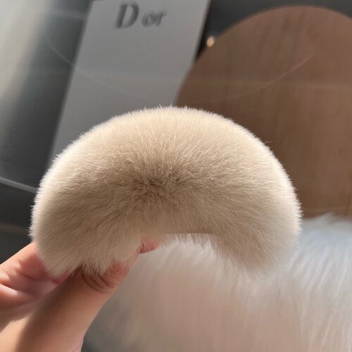 赛雅娜发夹獭兔毛可爱