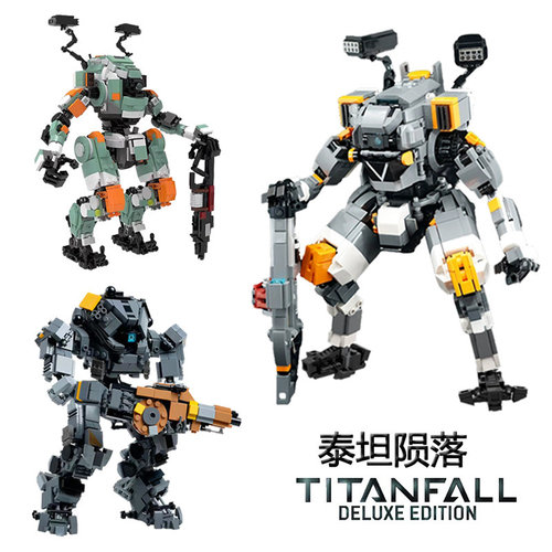 泰坦陨落机甲游戏周边先锋积木