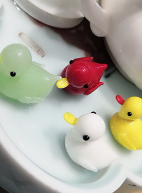diy玻璃桌面卡通盆栽摆件
