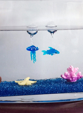 手作卡通玻璃造景卡通鱼缸