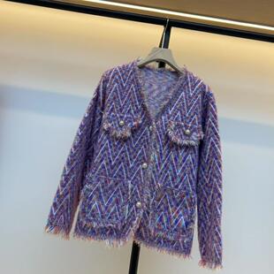 80斤 2025年新款 衣长60CM 休闲针织毛衣女 140斤 时尚