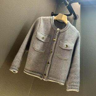 80斤 2024年新款 衣长50CM 外套 140斤 韩系简约风开衫