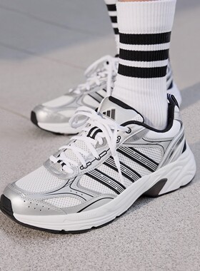 Adidas/阿迪达斯NEON FLUX男女通用防滑耐磨老爹运动休闲鞋KK3083