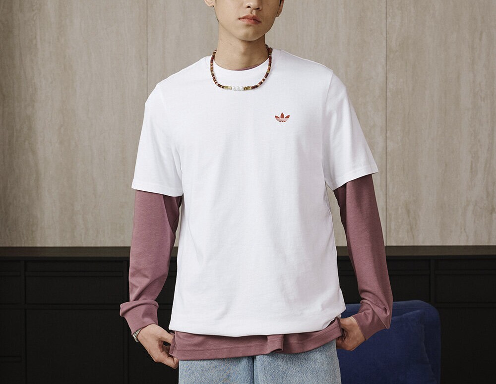 Adidas阿迪达斯三叶草男子短袖夏简约半袖运动休闲纯棉T恤 JD2796 - 实物图