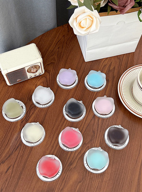 创意背贴夹心苹果手机气囊支架可伸缩粘贴式桌面支架看追剧网红