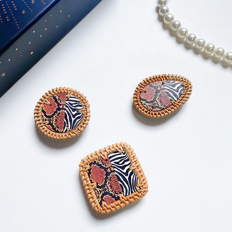 复古藤编手机气囊支架粘贴式桌面懒人气垫支撑可伸缩背贴小众日韩