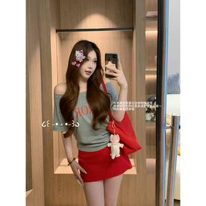 大G.Especial【国产高校生】时尚休闲T恤半裙套装K425Z06169