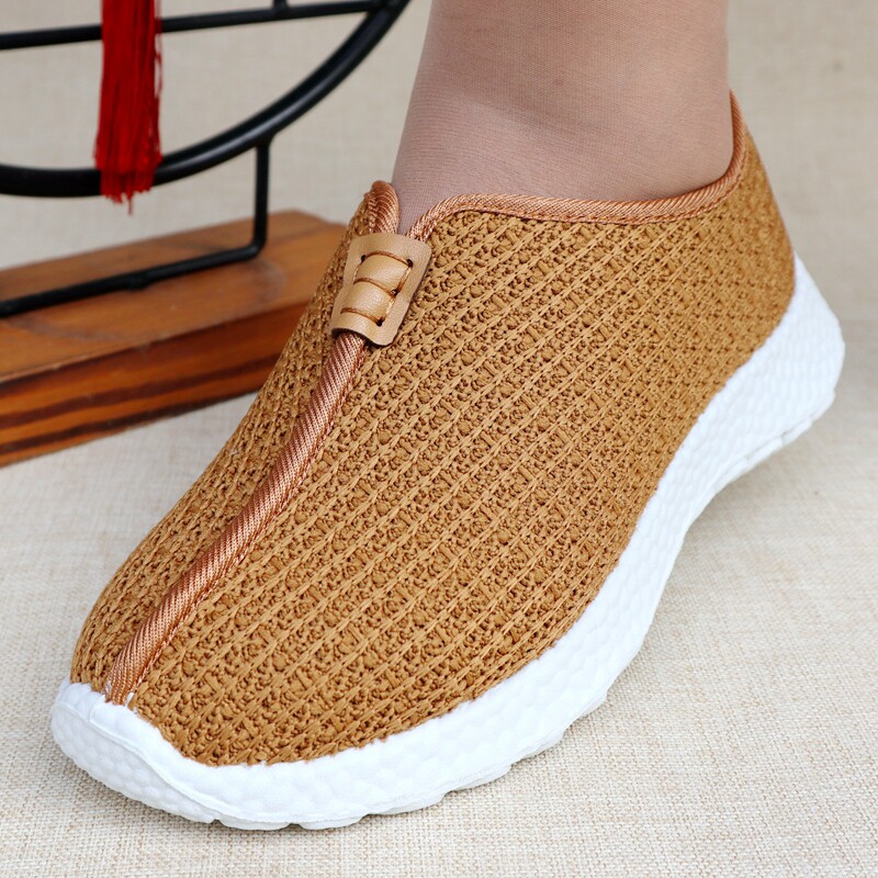 布益兴僧鞋女款春秋网面居士出家人比丘尼禅修汉服休闲老北京布鞋