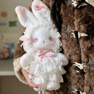 日系洛丽塔lolita可爱毛绒兔子玩偶包包斜挎包儿童女孩背包少女