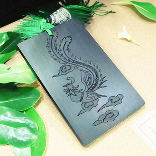 千年国风敦煌凤凰紫光檀檀木古筝琵琶指甲收纳板支持定制刻字