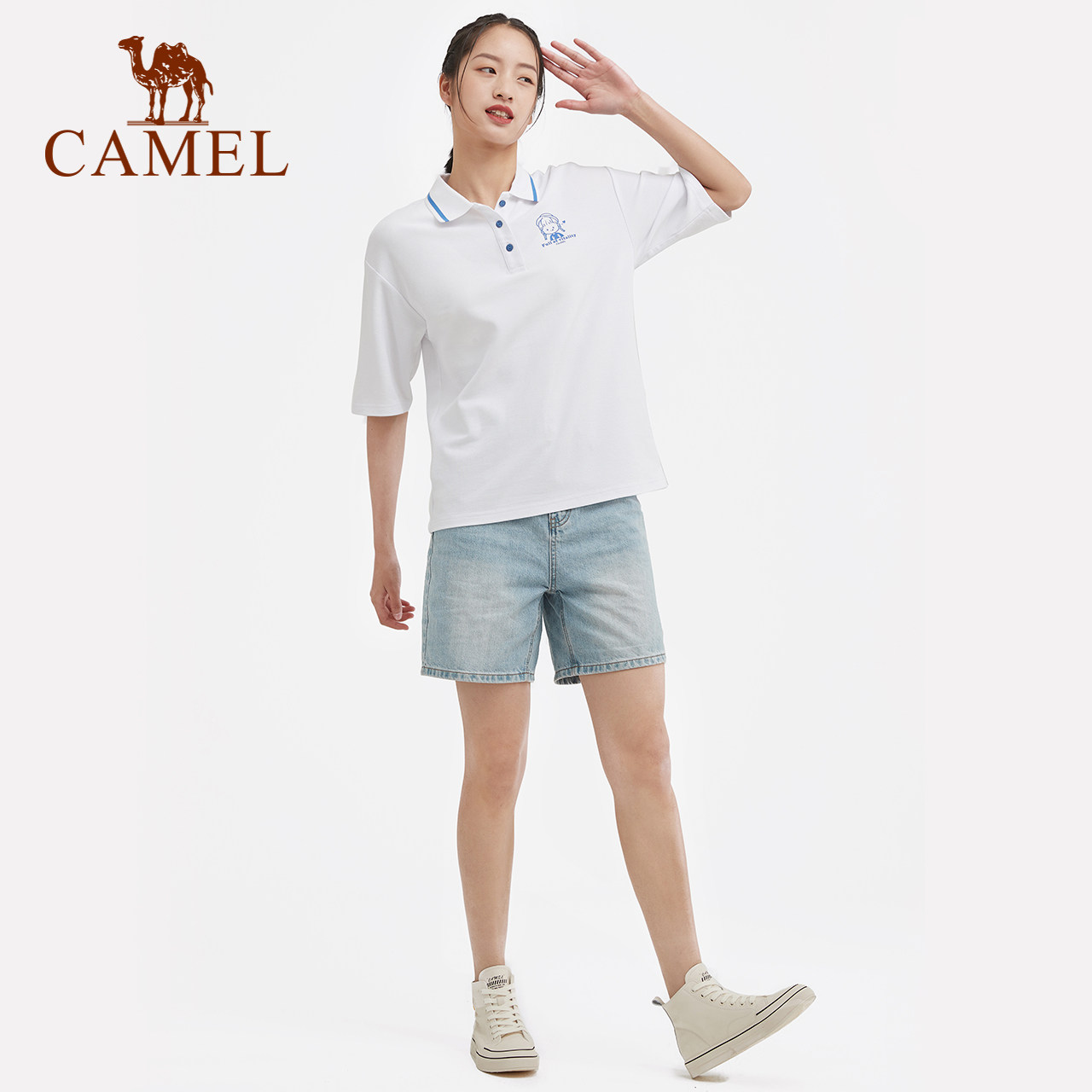 【非卖品】运动polo衫女士2021春季新款短袖T恤宽松透气休闲