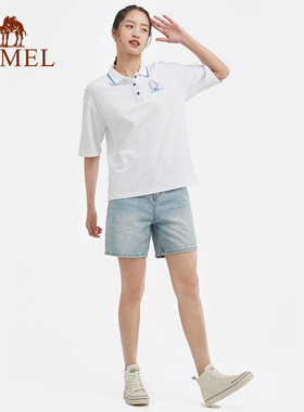 【非卖品】运动polo衫女士2021春季新款短袖T恤宽松透气休闲衬衫
