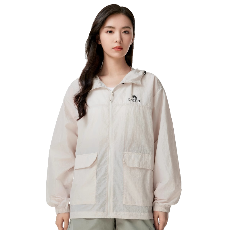 Camel骆驼冷白皮户外工装防晒衣春夏防紫外线轻薄男女同款防晒服