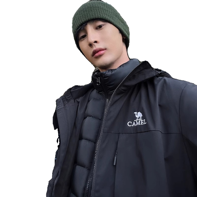 Camel骆驼男装三合一羽绒服女冬加厚羽绒内胆防风防泼水登山外套